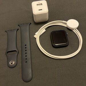 Apple Smartwatch Black with White Charger